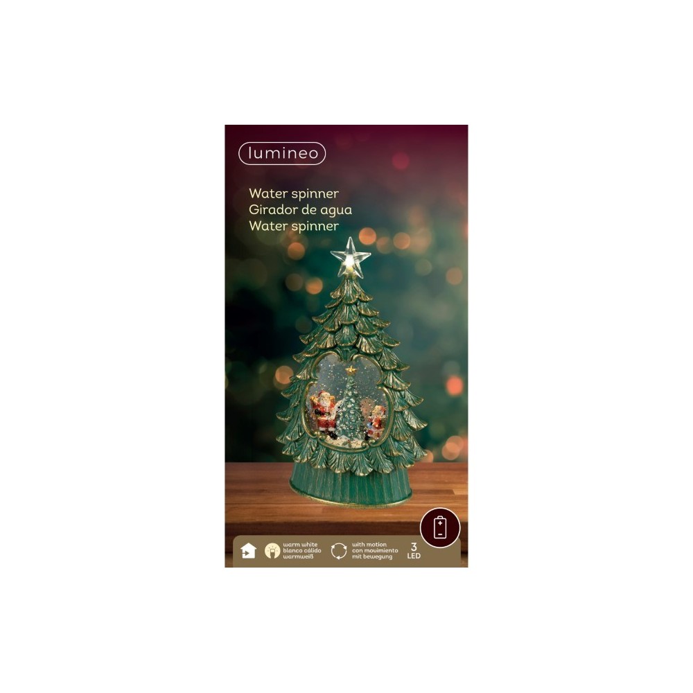 ALBERO LED CON SFERA ACQUA BABBO H.26